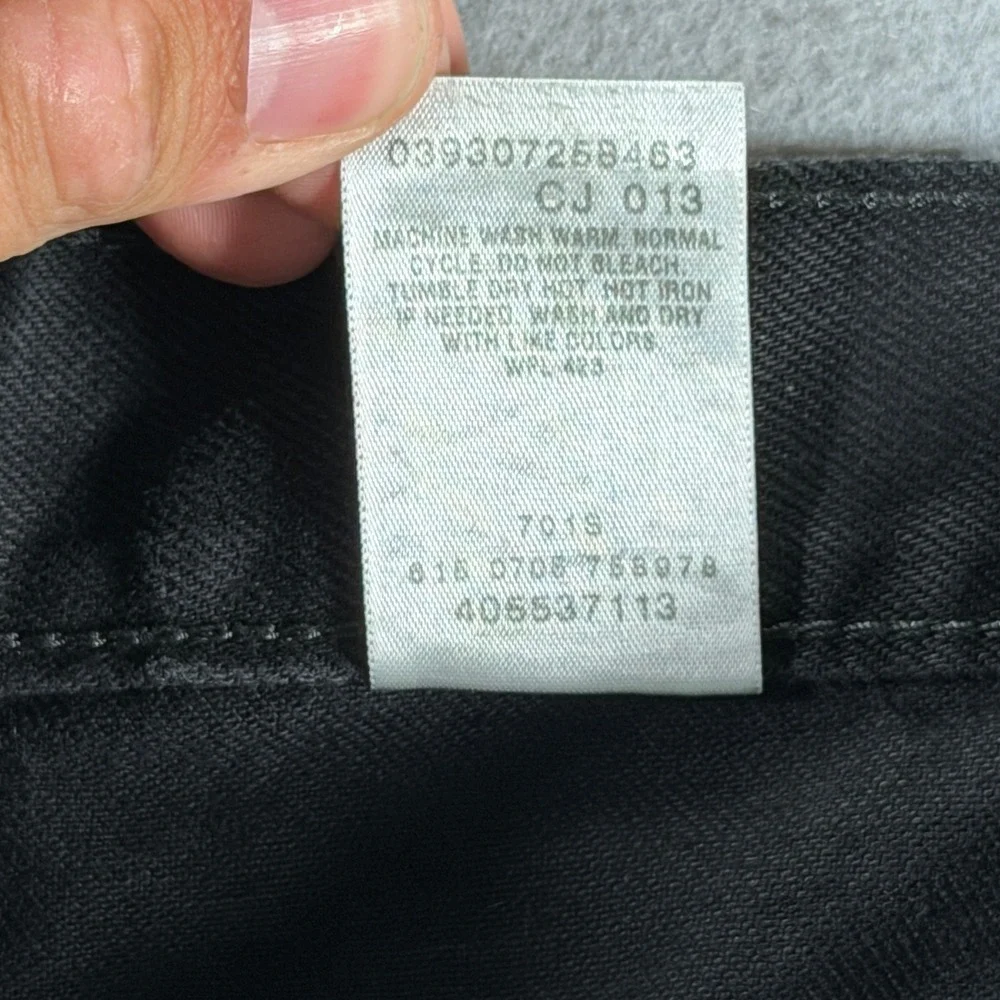 Vintage Levis 550 Relaxed Fit Jeans Mens W34 L34 Black Denim Pants‎ Y2K
